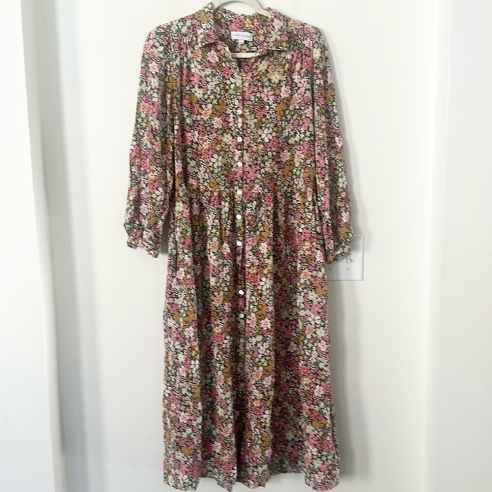 Nordstrom Lost + Wander Floral Midi Cottage Core Dress S